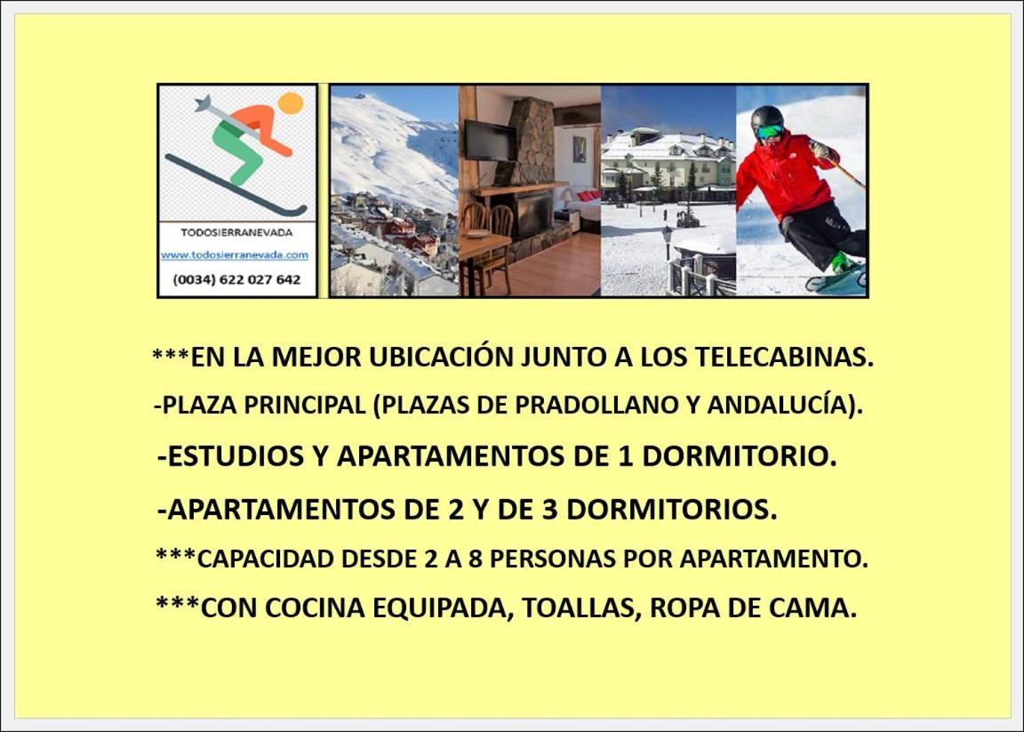Ski & Snow Apartmentos By Todosierranevada - Plaza Principal Junto A Los Telecabinas Sierra Nevada Dış mekan fotoğraf